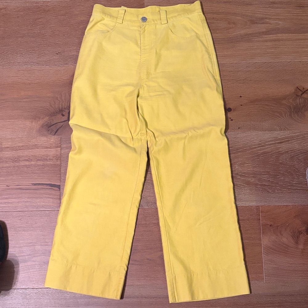Dusen Dusen Bright Yellow Pants, size 4